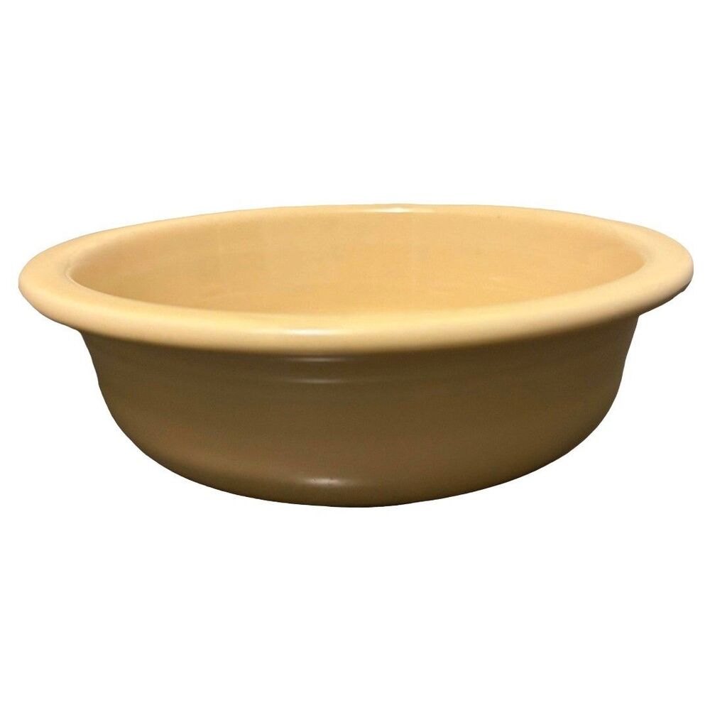 Fiesta Large Multi Purpose Serving Mixing Bowl Fiesta Ware Yellow 8 1/2”